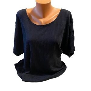 Vintage Lord and Taylor Exclusively For You Plus Size 3X Black Cotton Sweater